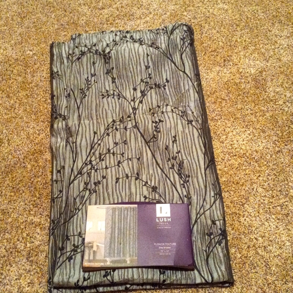 LUSH shower curtain 72 x 72